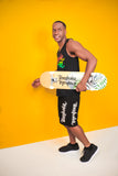 Men's Black & White Surf Boardshorts