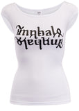 Ladies' White Fitted Tee